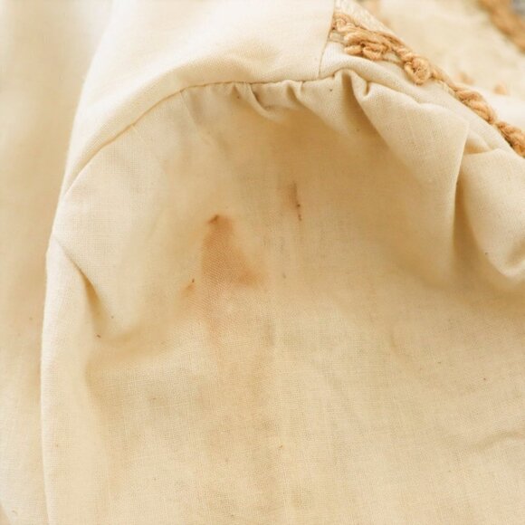 Gunne Sax Jessica Vintage 70s Ivory Natural Poplin Cotton Prairie Maxi Dress 7 - Picture 5 of 7